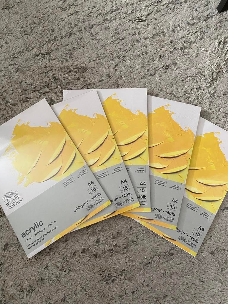 Acrylic papier Winsor & Newton, Hobby en Vrije tijd, Tekenen, Ophalen, Nieuw