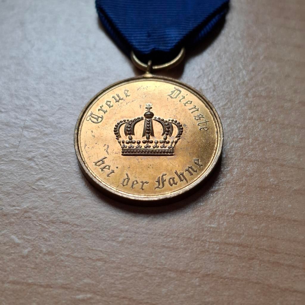 Wo1 duitse medaille voor trouwe dienst, Verzamelen, Ophalen of Verzenden, Landmacht, Lintje, Medaille of Wings