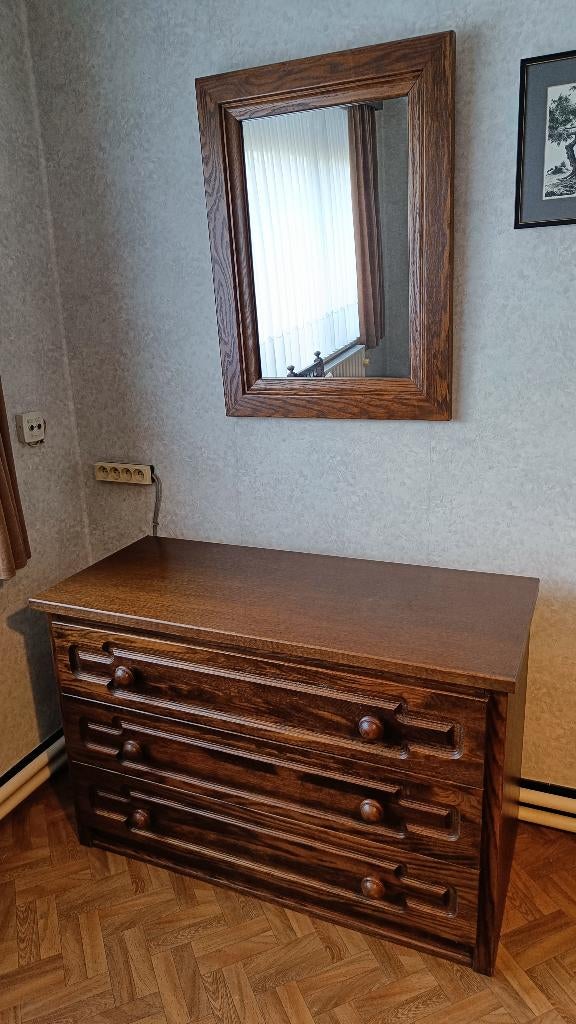 gratis slaapkamer commode met spiegel, Huis en Inrichting, Ophalen, Gebruikt