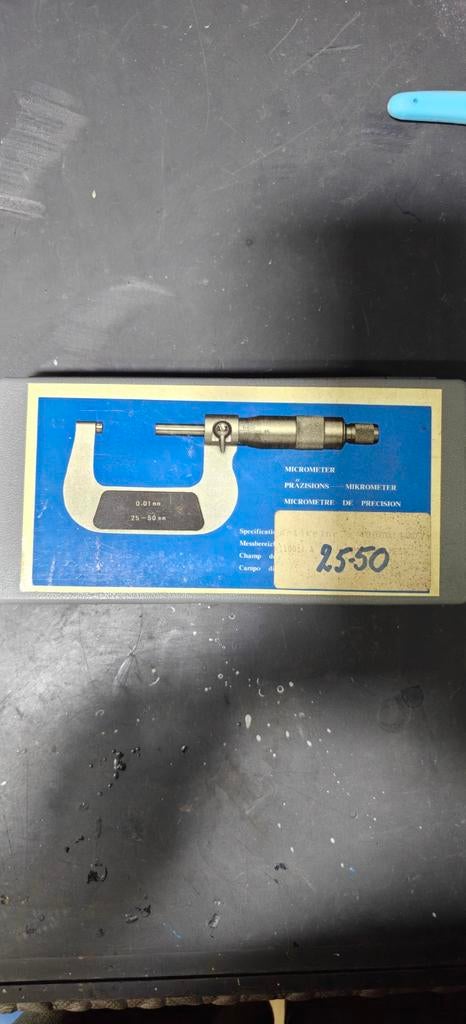 Micrometer 25-50 mm, Ophalen