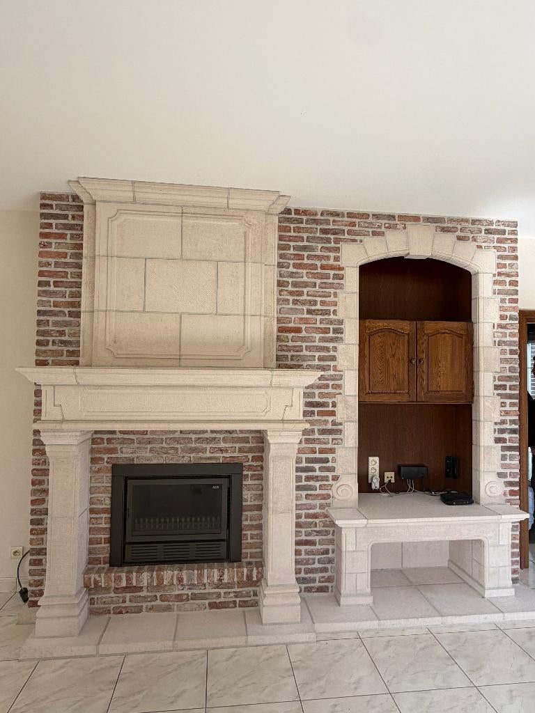 Habillage de cheminée en pierre naturelle, Bricolage & Construction, Bricolage & Rénovation Autre, Utilisé, Enlèvement