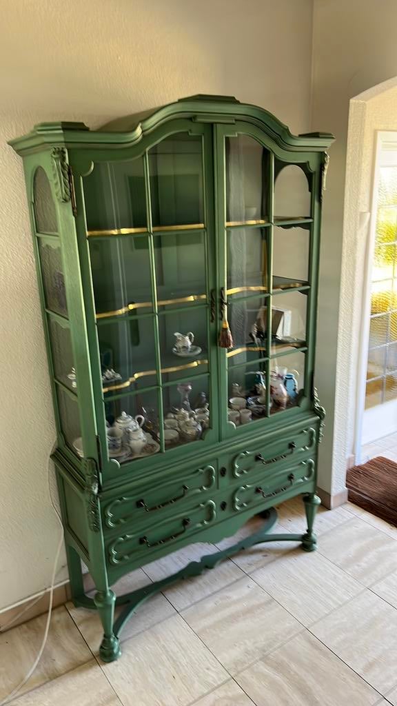 Vintage Vitrinekast, Ophalen, Gebruikt