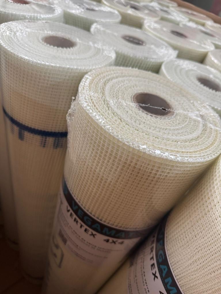 vertex 1mx50m 4x4 Treillis fibre de verre façade, Services & Professionnels, Plâtre