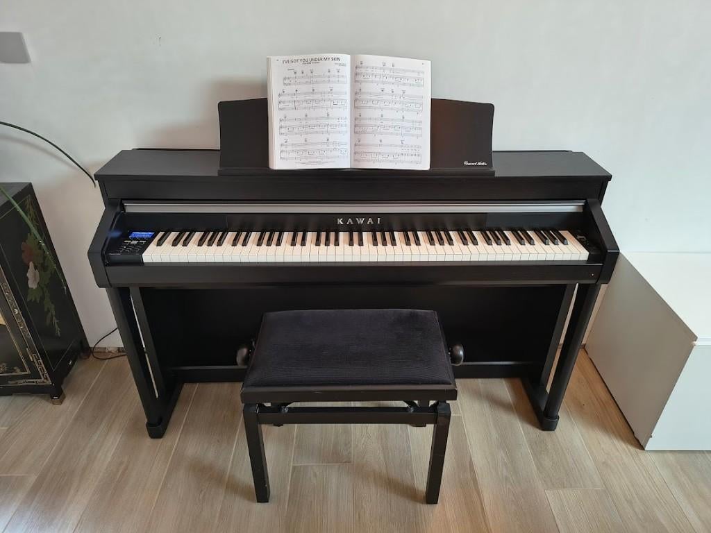 Piano Kawai, Ophalen, Zwart, Digitaal, Zo goed als nieuw