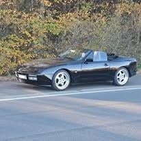 Porsche 944 S2, 4 zetels, 4 cilinders, Cabriolet, Zwart