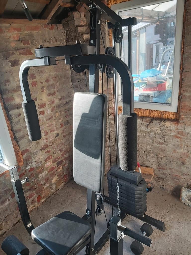 Banc de  musculation noir., Zo goed als nieuw, Metaal, Benen, Overige typen
