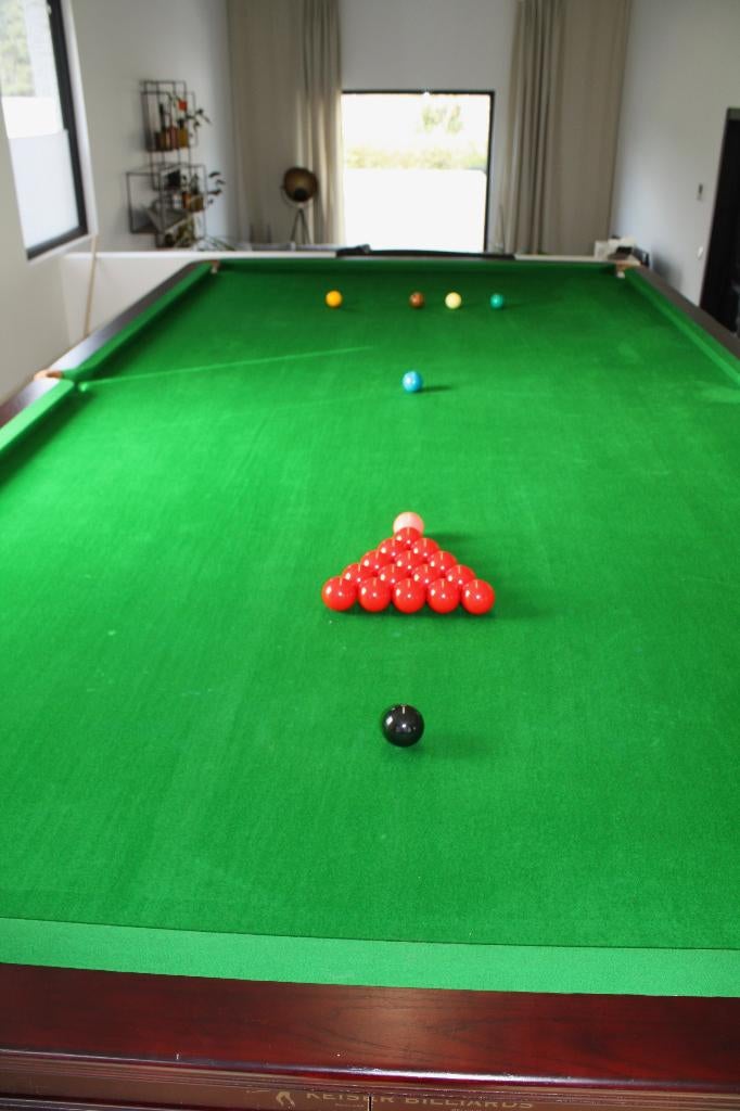 12 ft snookertafel / biljart / pool – TOPSTAAT – compleet, Sport en Fitness, Biljarten en Poolen, Ophalen, Zo goed als nieuw, Snookertafel