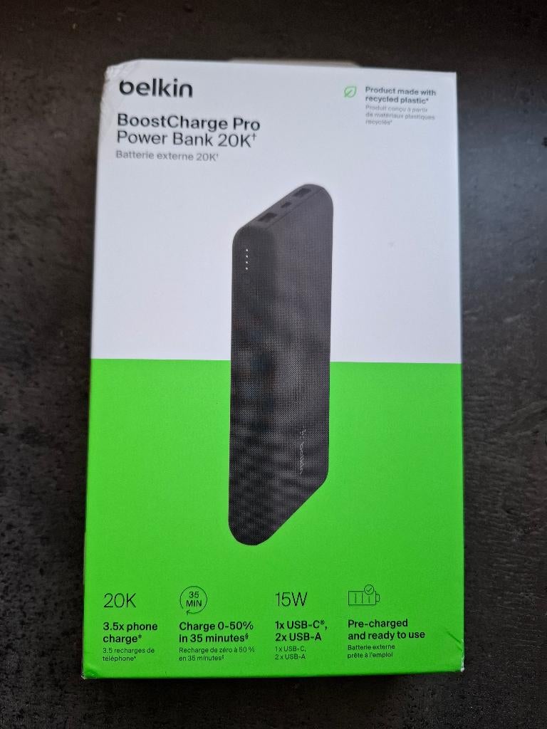 Powerbank Belkin 20.000 mAh, Ophalen of Verzenden, Nieuw, Belkin