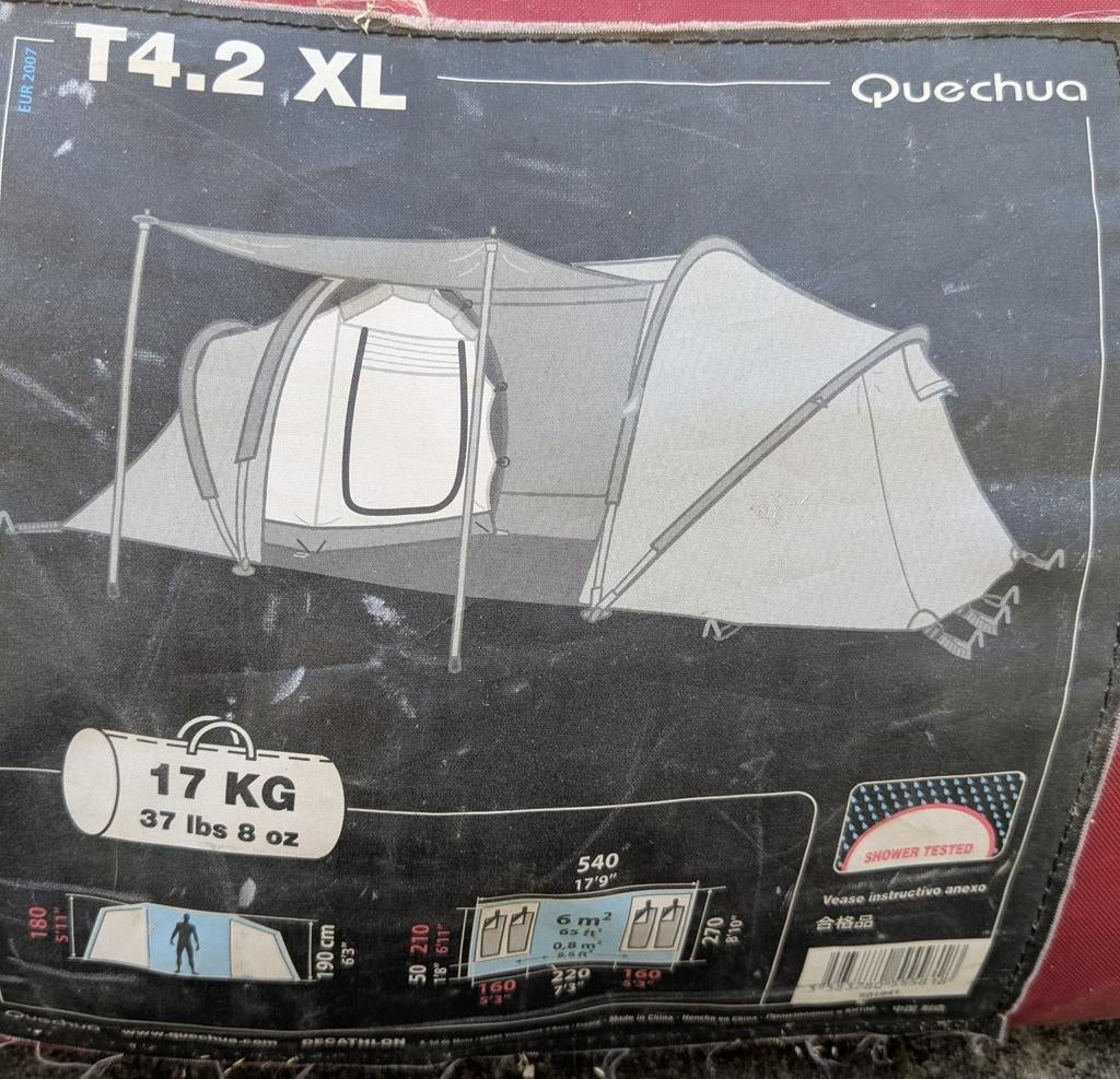 Grande tente usagée Quechua T4.2 Xl, Enlèvement