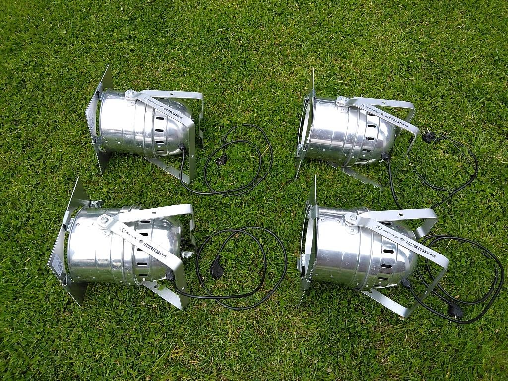 LED Spots PAR 64 American DJ set van 4 stuks, Enlèvement ou Envoi, Utilisé, Lumières, Couleur