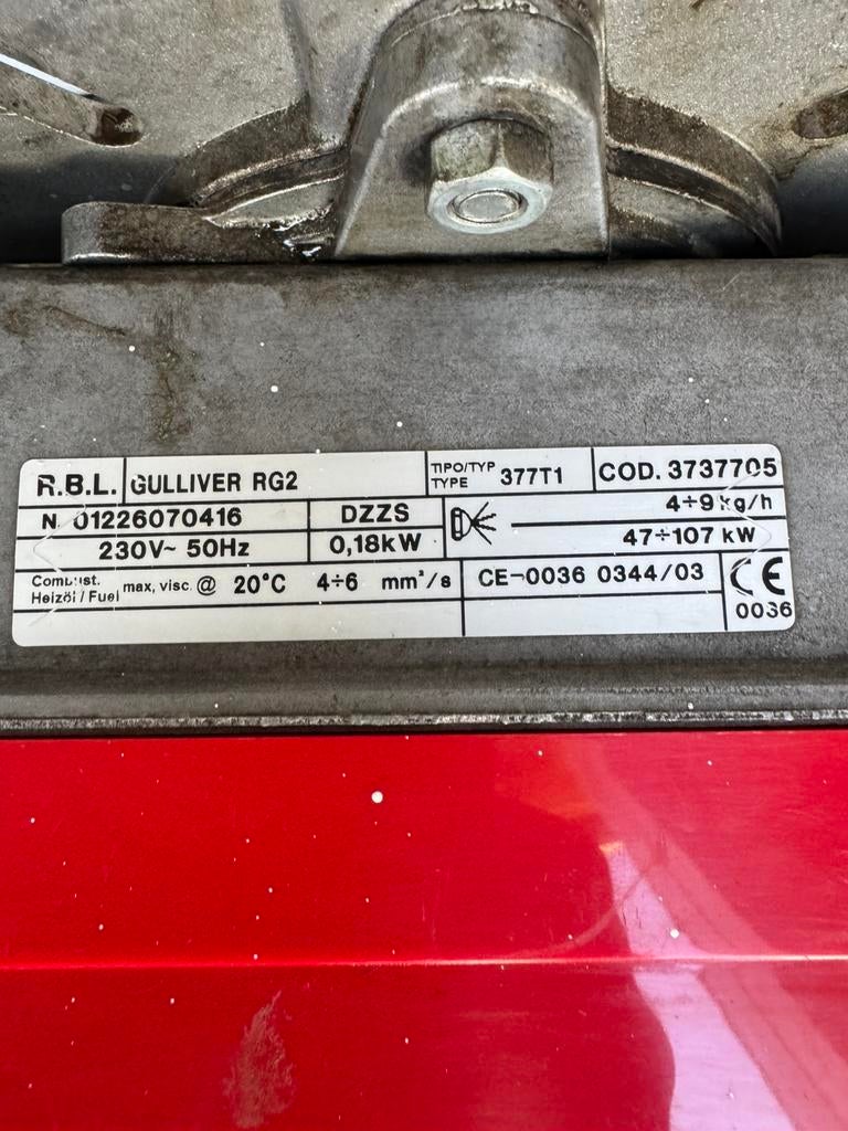 Bruleur Riello RBL RG2 47-107kw petit format mais puissant, Bricolage & Construction, Enlèvement, Utilisé