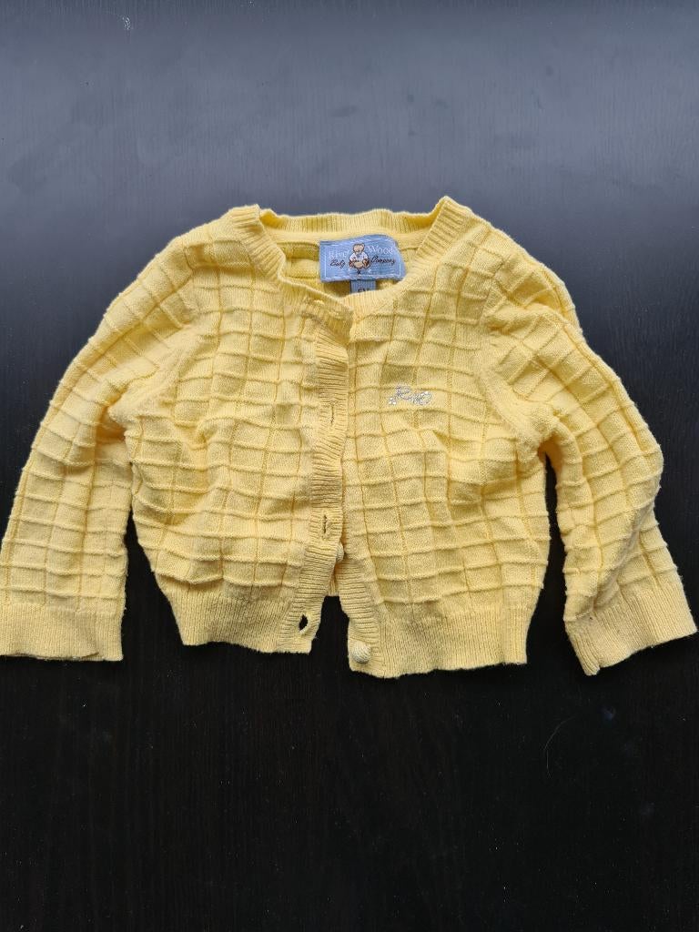 gele pull, trui, gillet, cardigan River Woods 6m/68cm, Ophalen, Zo goed als nieuw