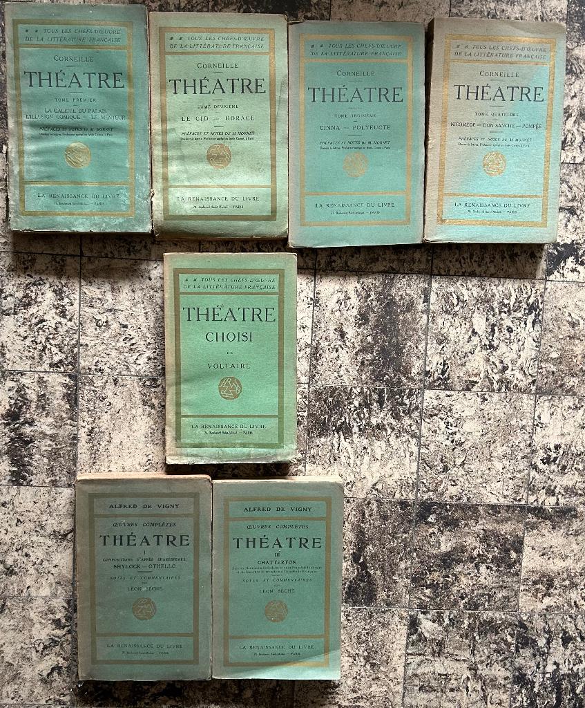 Lot livres anciens Théâtres, Enlèvement, AUTRES