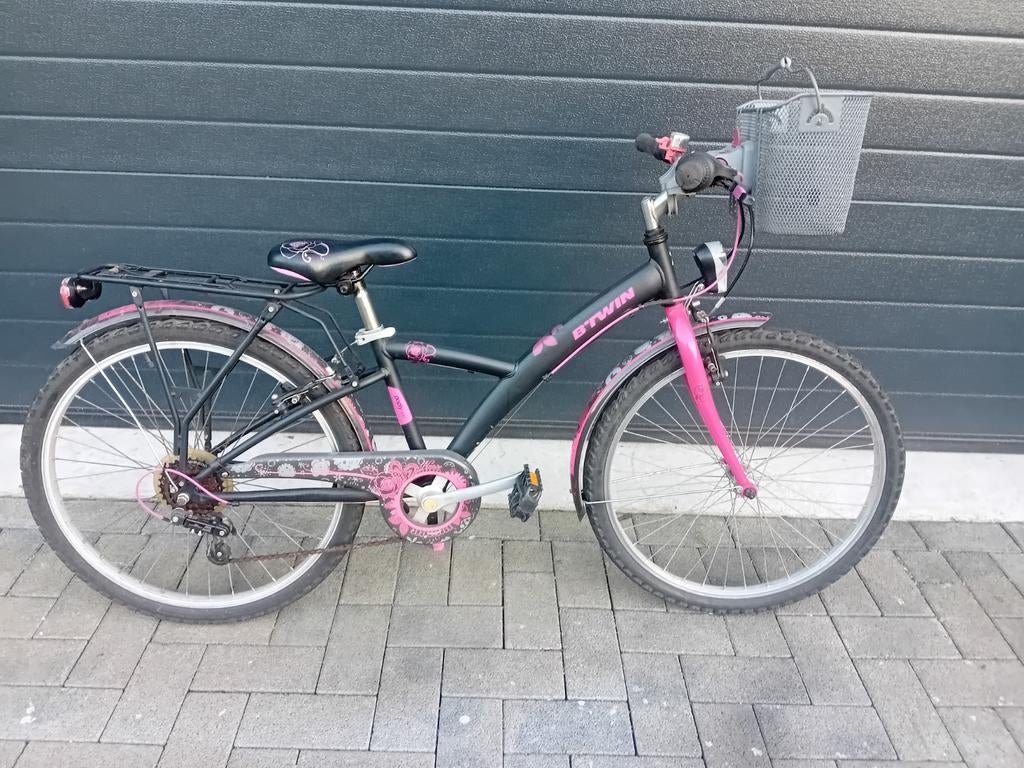 Meisjesfiets MTB Btwin 24inch 6speed Shimano🚴, Fietsen en Brommers, Fietsen | Mountainbikes en ATB, Gebruikt, Dames, Ophalen