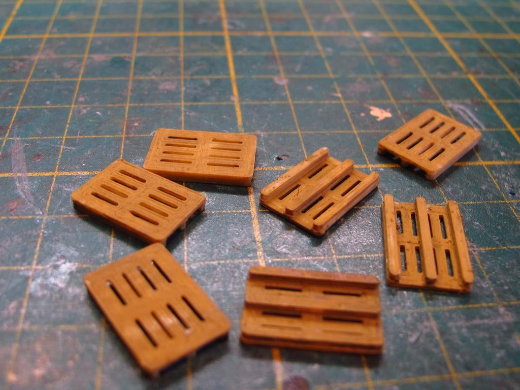 paletten met lading schaal ho, Overige merken, Gelijkstroom of Wisselstroom, Brug, Tunnel of Gebouw, Ophalen of Verzenden