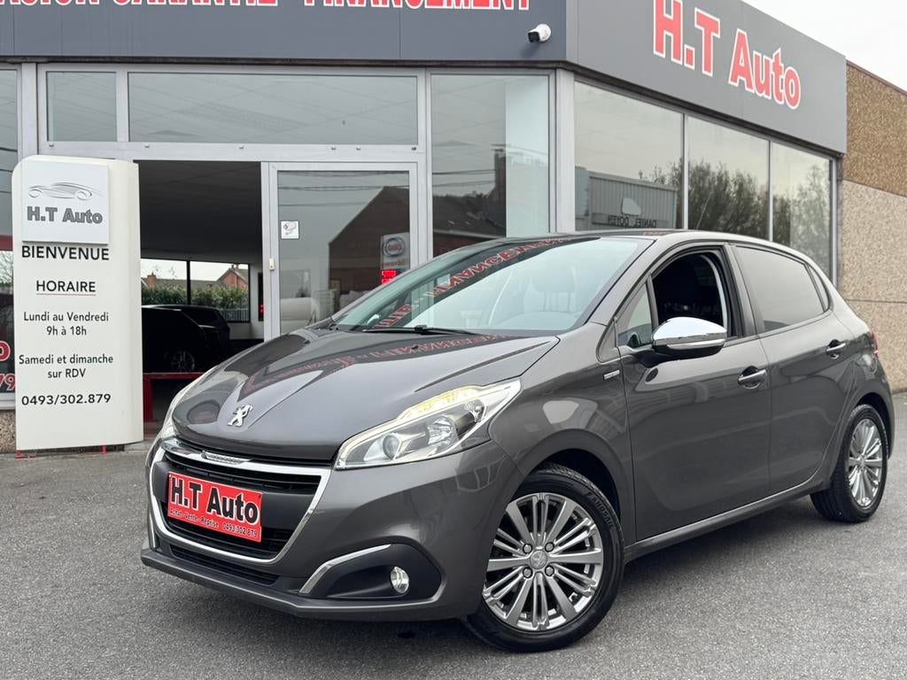 Peugeot 208 1.2i ess/airco/gps/garantie/euro6b!!, Autos, Argent ou Gris, Achat, Euro 6, Entreprise
