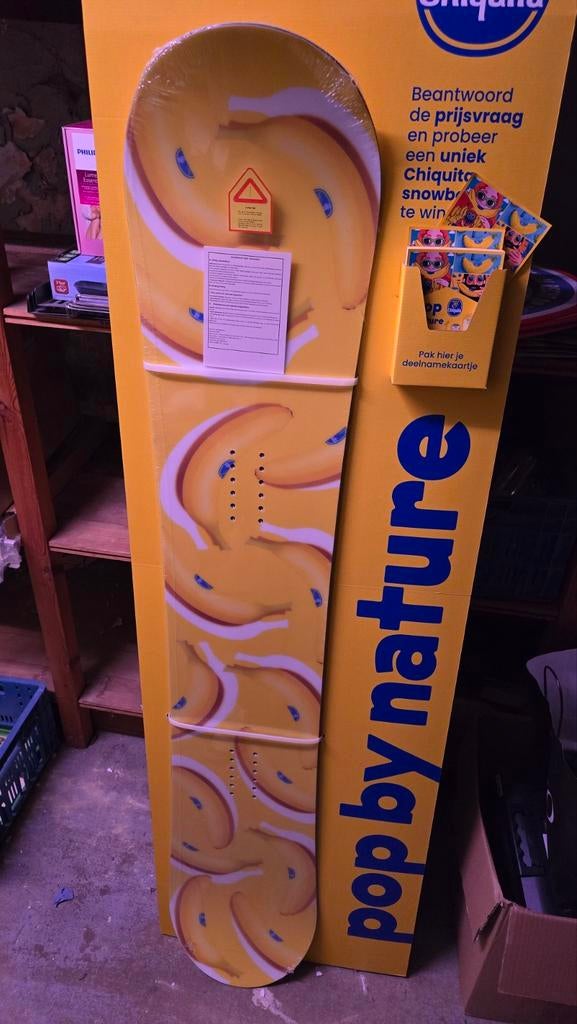 Nieuw snowboard van Chiquita, Enlèvement