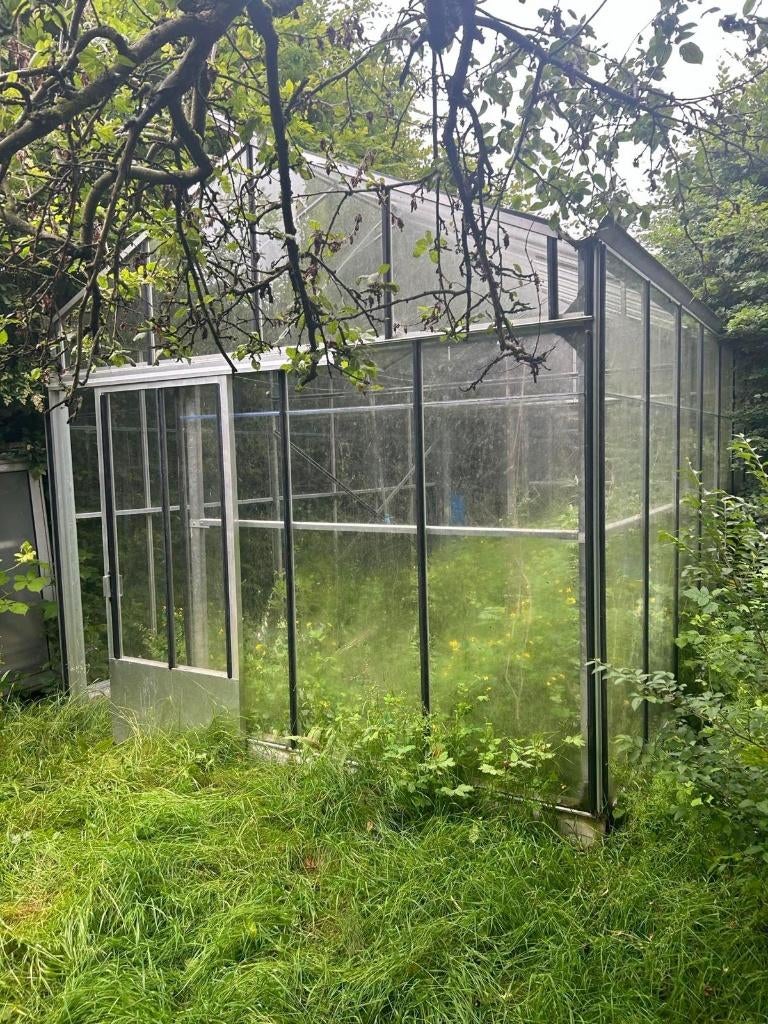 Serre 6mx4m, Verre, Serre, Enlèvement, Utilisé