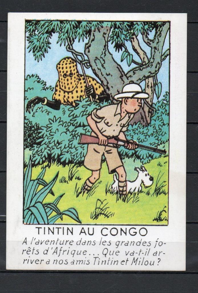 Carte postale : Hergé : Tintin/ Tintin au Congo, Verzamelen, Ophalen