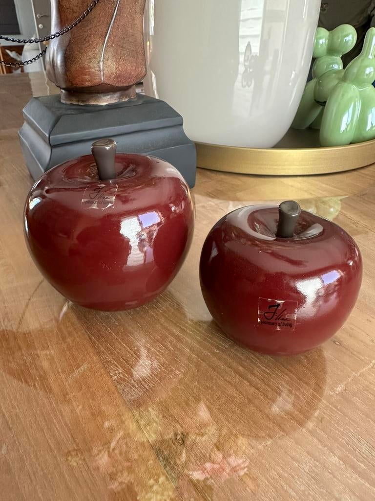 J-Line Decoratie appels, Huis en Inrichting, Ophalen, Meerkleurig, Overige stijlen, Zo goed als nieuw
