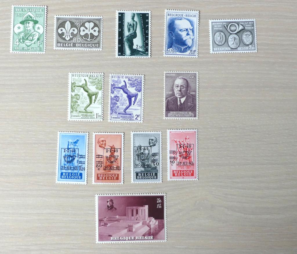 Postzegels 1937, 1949, 1955, 1956, 1957, 1959, Ophalen of Verzenden, Postfris