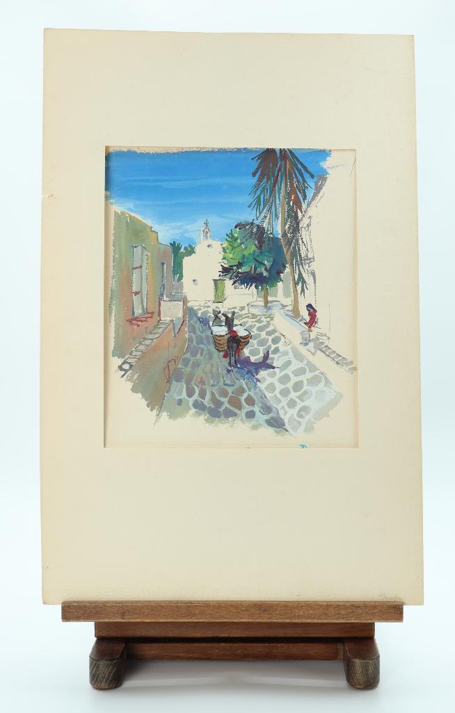 Zonnig dorpsgezicht van Yves Brayer, Ophalen of Verzenden