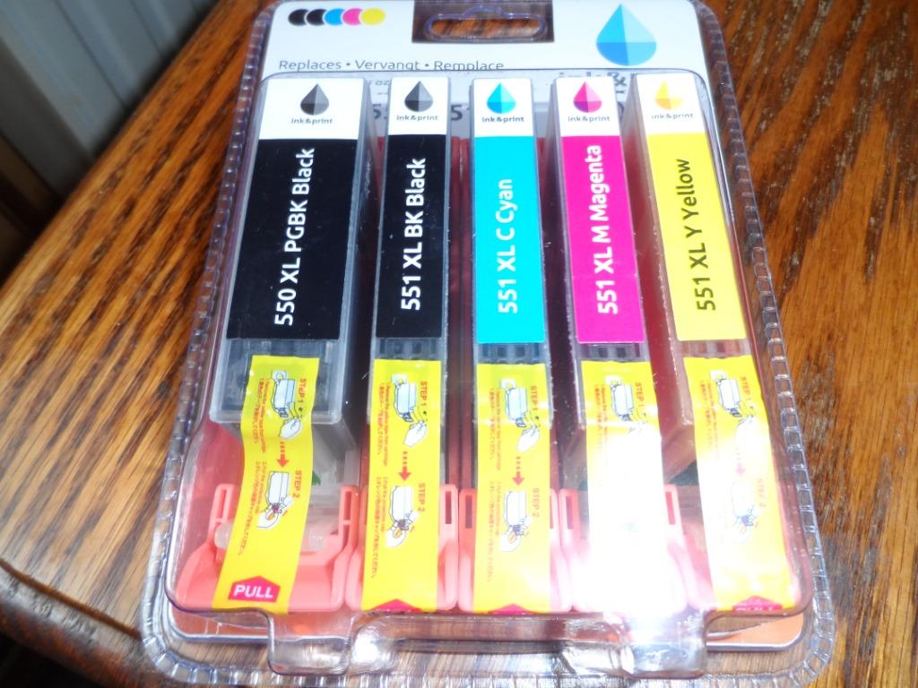 CANON Pixma 550XL/551XL 5 x Cartouches d'encre...., Enlèvement ou Envoi, Neuf
