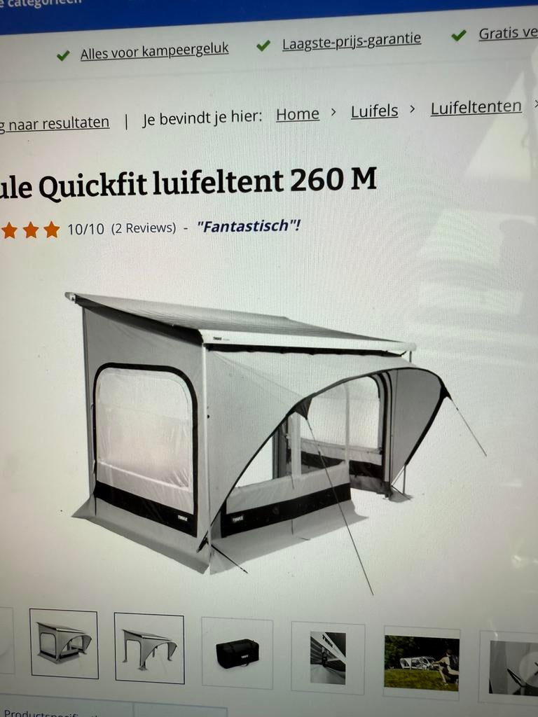 Tente à auvent Thule Quickfit 260M, Enlèvement, Comme neuf, Thule
