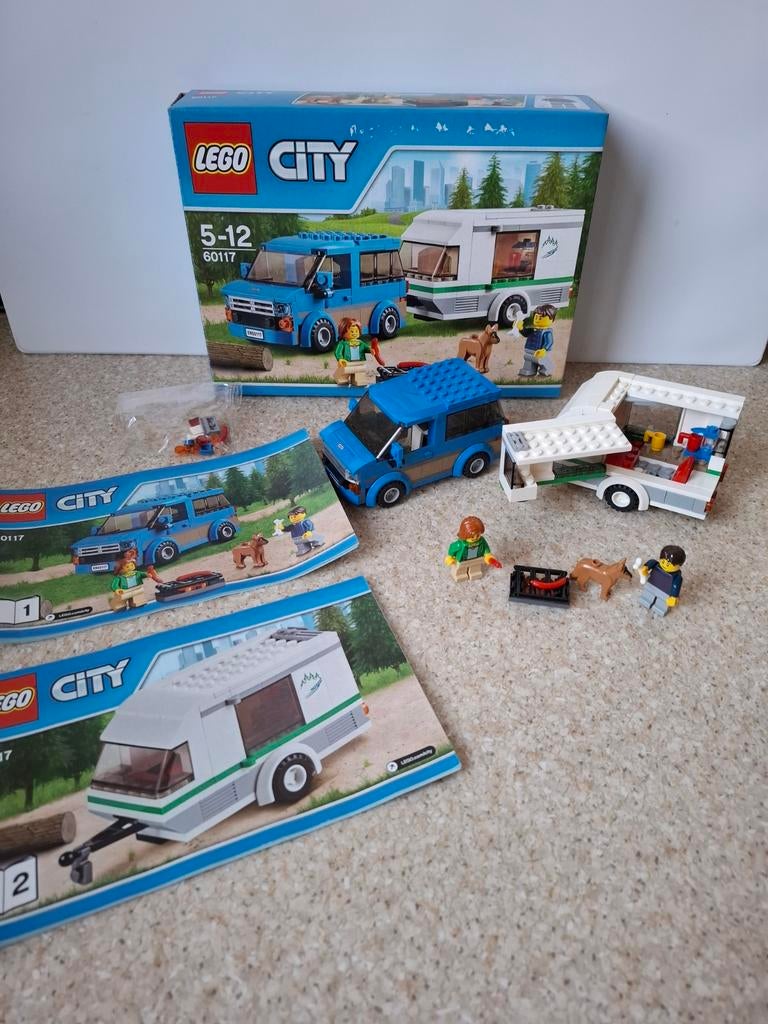 Lego 60117 La camionnette et sa caravane, Ophalen, Zo goed als nieuw, Lego