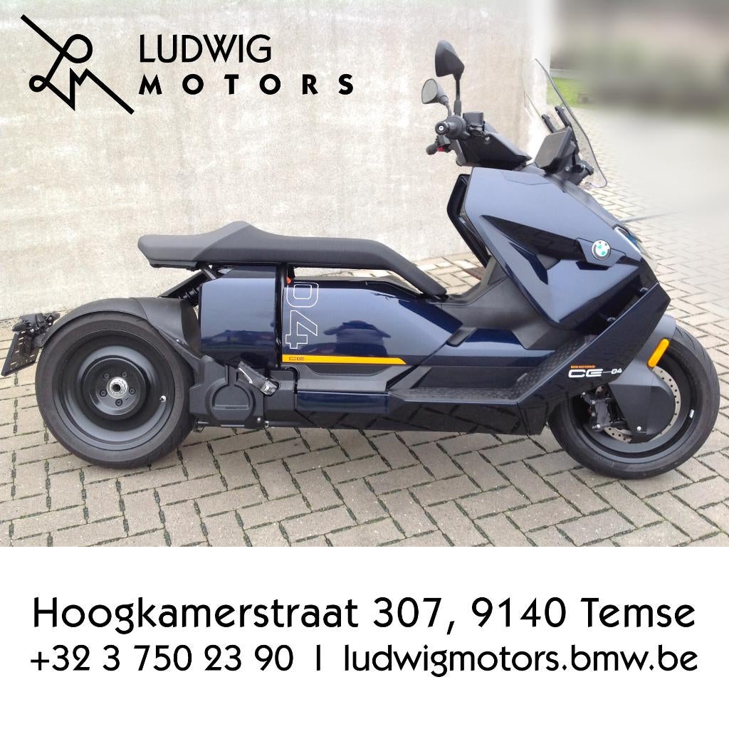 BMW CE04 (2025) - met slechts 750 km, Motos, Permis Moto A, Scooter, Entreprise, Éclairage LED