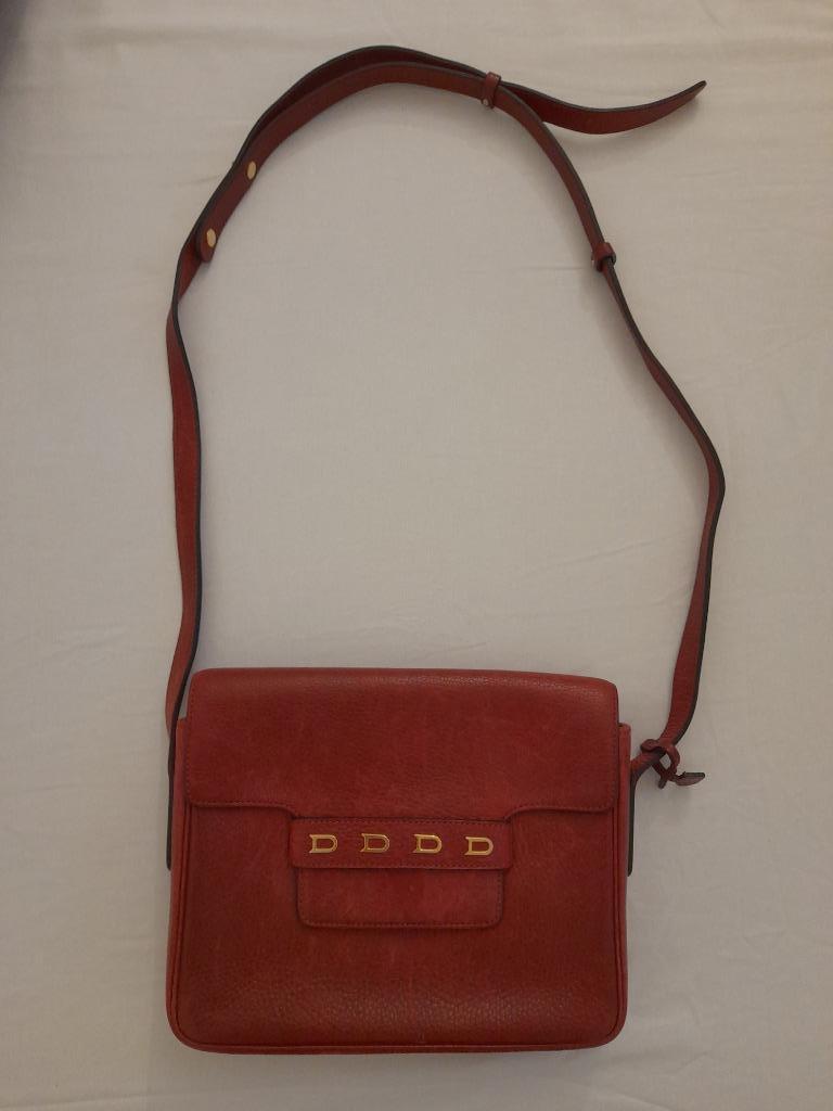 Authentieke Delvaux handtas, Ophalen, Gebruikt, Rood, Handtas