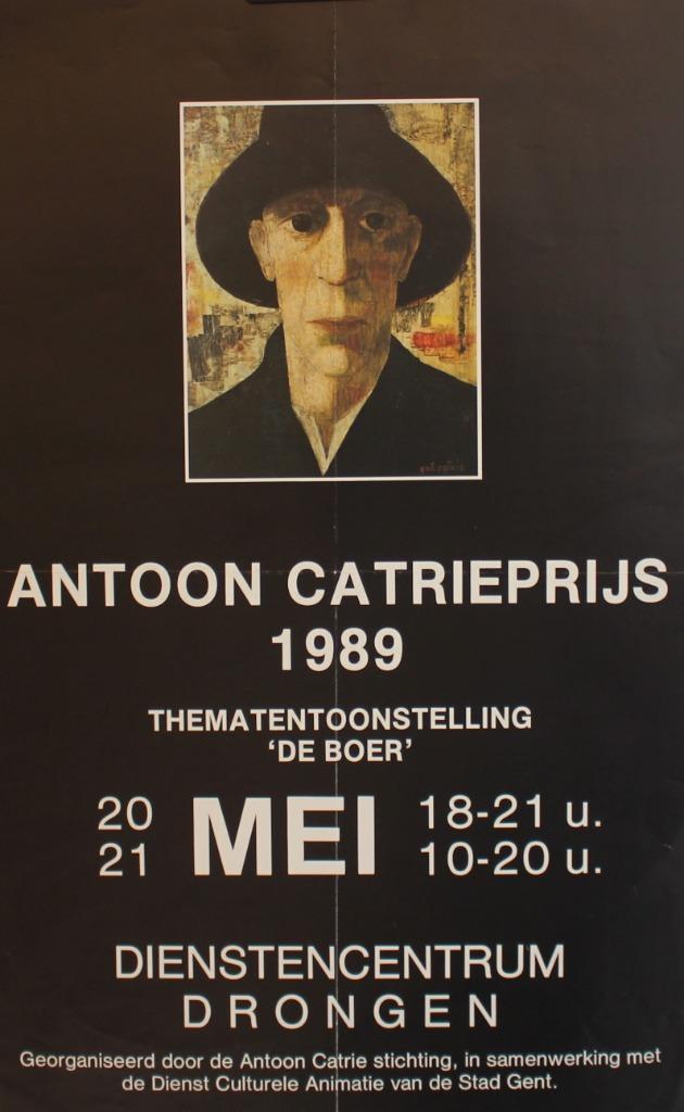 ANTOON CATRIEPRIJS 1989 AFFICHE, Enlèvement ou Envoi