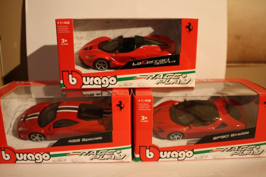 Ferrari 1/43 - BURAGO - 3x, Ophalen of Verzenden, Nieuw, Auto's