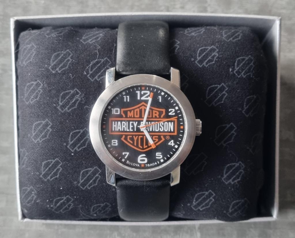 Montre Harley-Davidson, Bijoux, Sacs & Beauté, Montres | Hommes, Autres marques, Enlèvement ou Envoi, Cuir, Acier