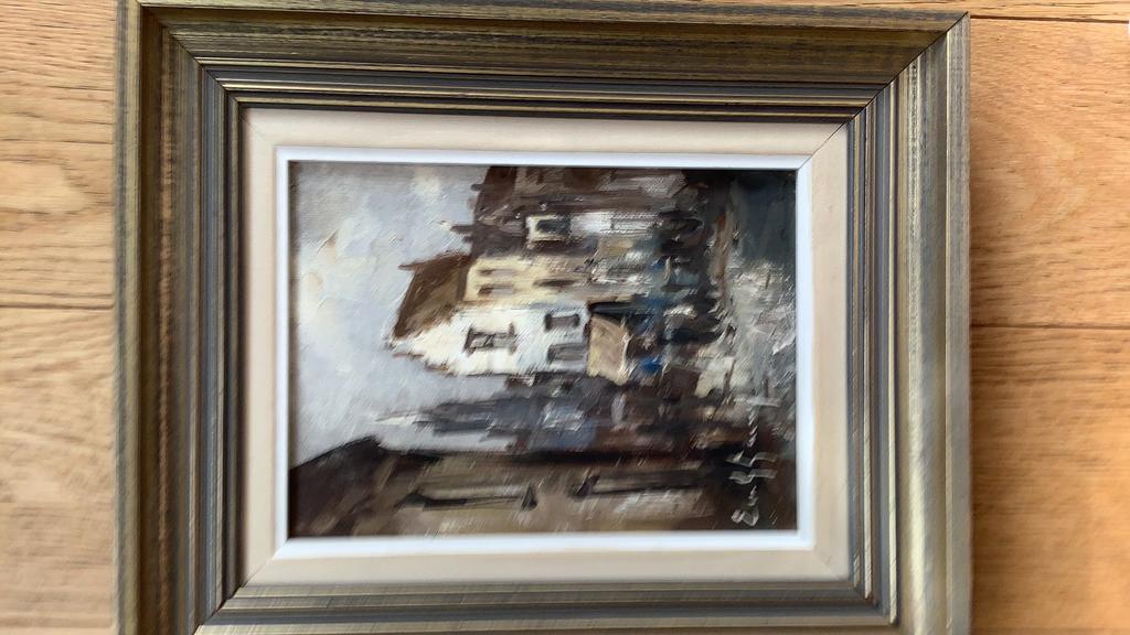 Tableau huile sur toile EMILE LAMMERS vieux Bruxelles, Antiquités & Art, Enlèvement ou Envoi