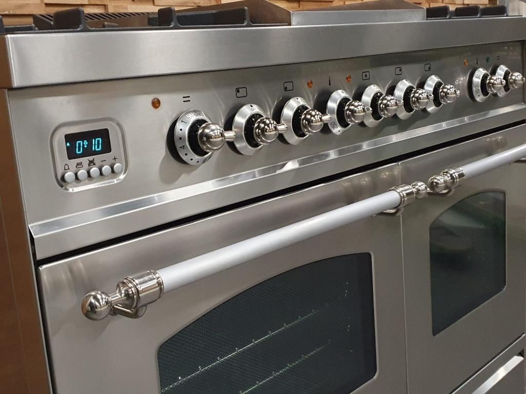 🔥Luxe Boretti Fornuis 100cm RVS GASOVEN 5 pits Frytop, Elektronische apparatuur, Fornuizen, 60 cm of meer, Ophalen of Verzenden