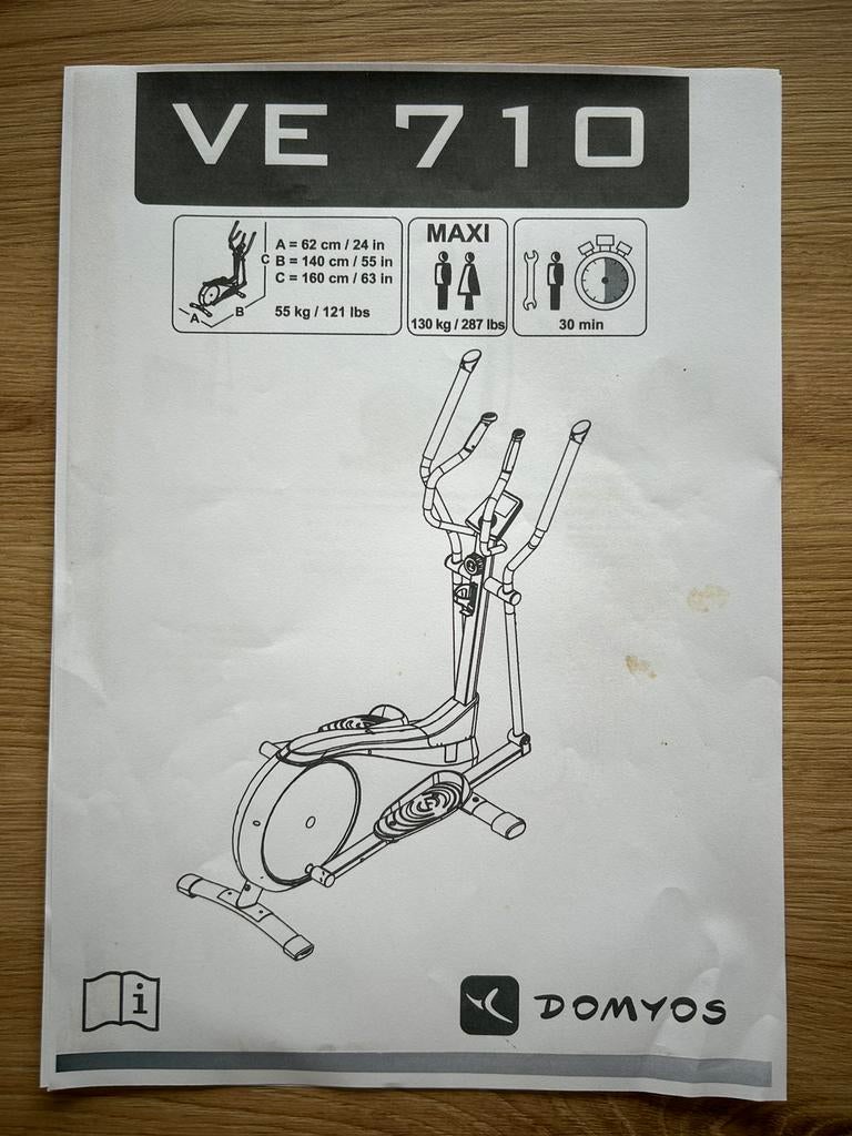 Vélo elliptique Domyos, Ophalen, Zo goed als nieuw, Crosstrainer