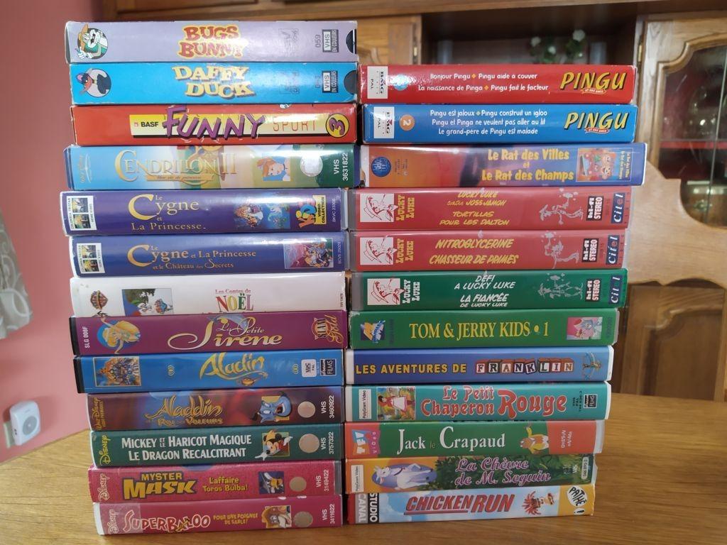 Set van 21 cartoonbanden van VHS FR 10€ of €0,50/stuk, Cd's en Dvd's, Ophalen of Verzenden