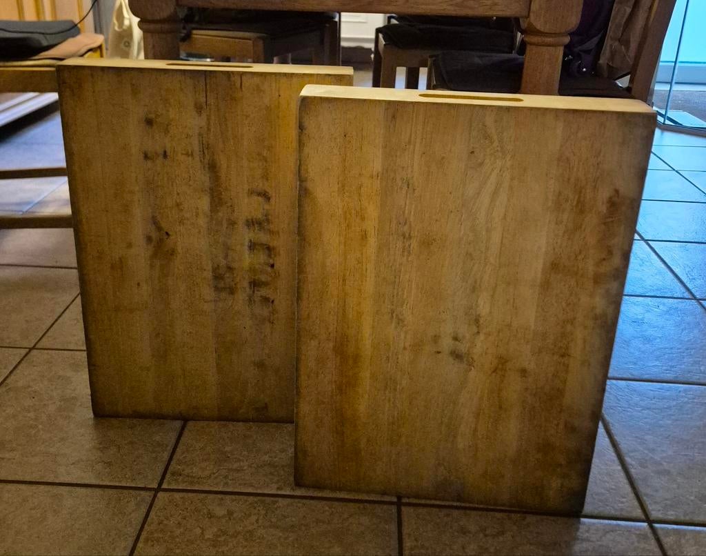 Twee snijplank hakblok vleesplank, Ophalen, Gebruikt