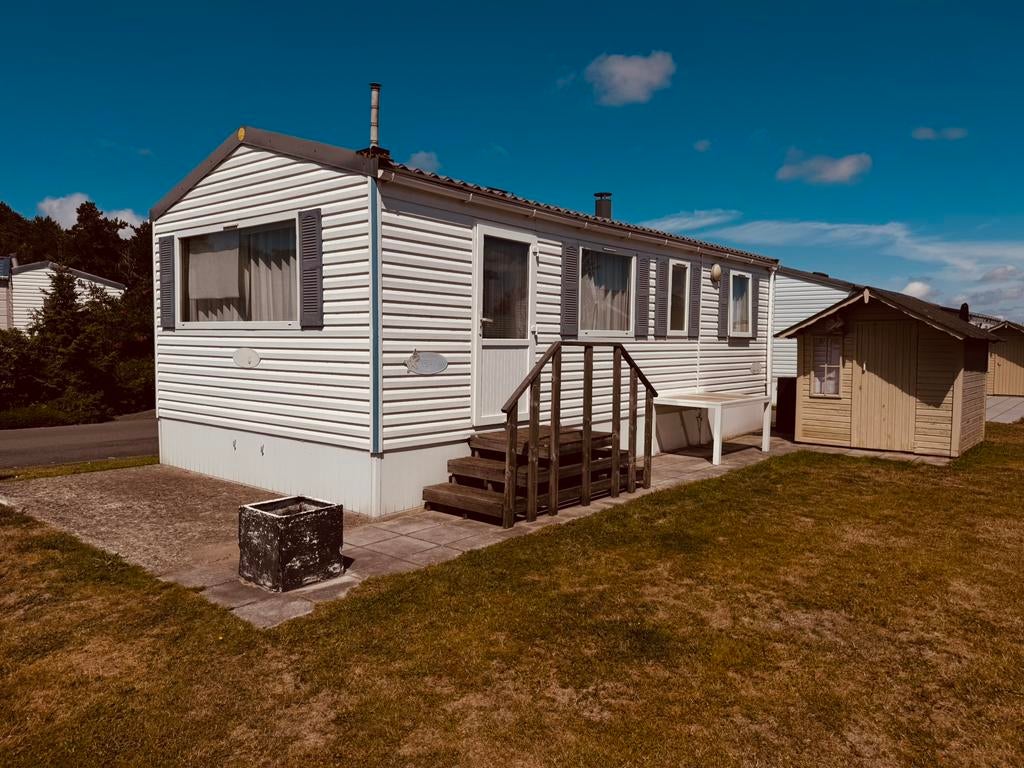 Stacaravan te koop in de Haan, Caravans en Kamperen, Stacaravans, tot en met 4, Ophalen