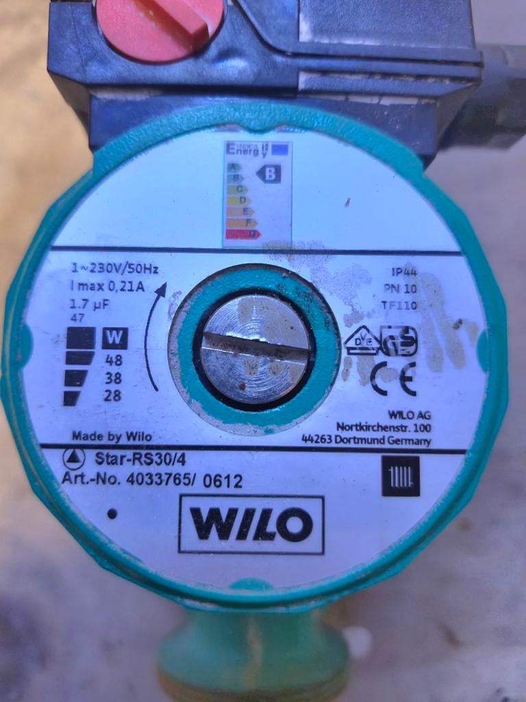 Wilo circulatiepomp STAR-RS 30/4, Enlèvement