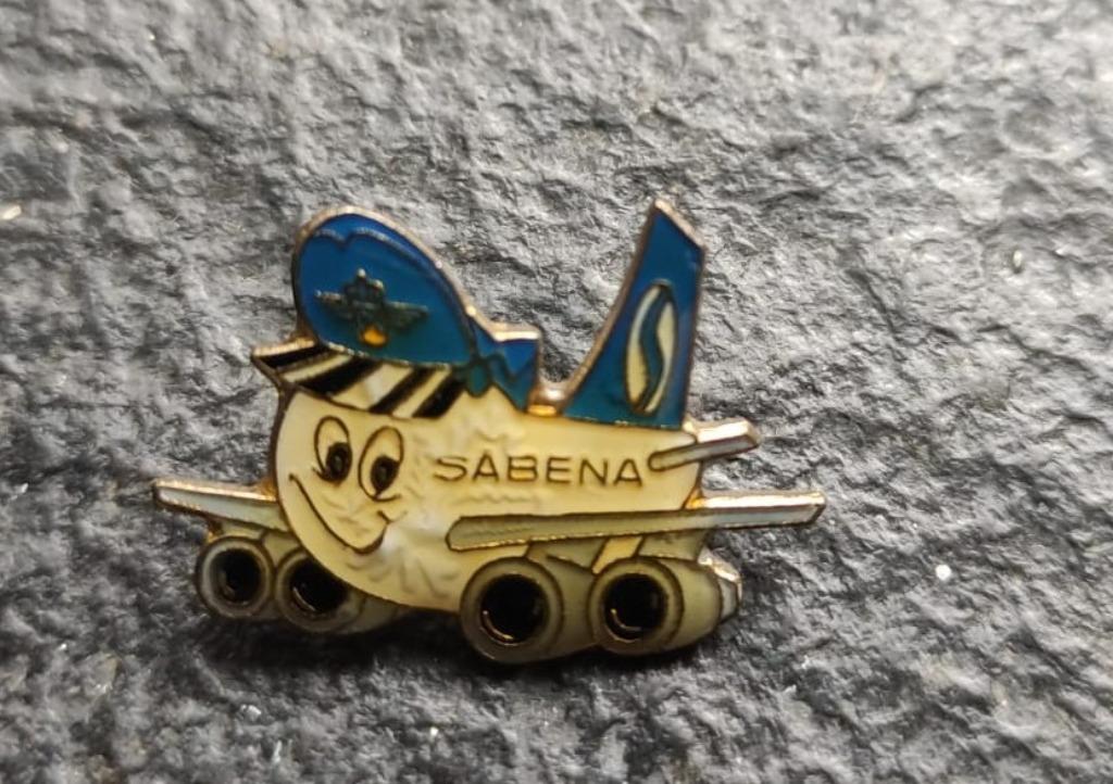 Speld, pin, button SABENA, Ophalen, Gebruikt, Merk, Speldje of Pin