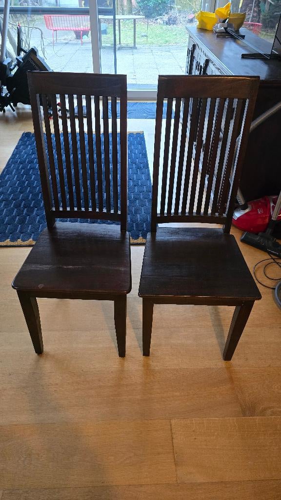 Tafel Ikea + 4 stoelen - Gebruikt en gebruikssporen, Huis en Inrichting, Tafels | Eettafels, Ophalen, Gebruikt, 50 tot 100 cm