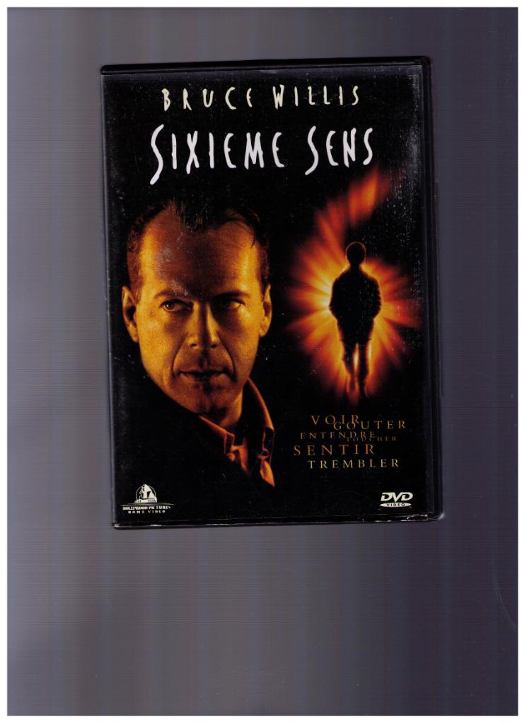 DVD - Sixième sens, avec Bruce Willis, Enlèvement ou Envoi