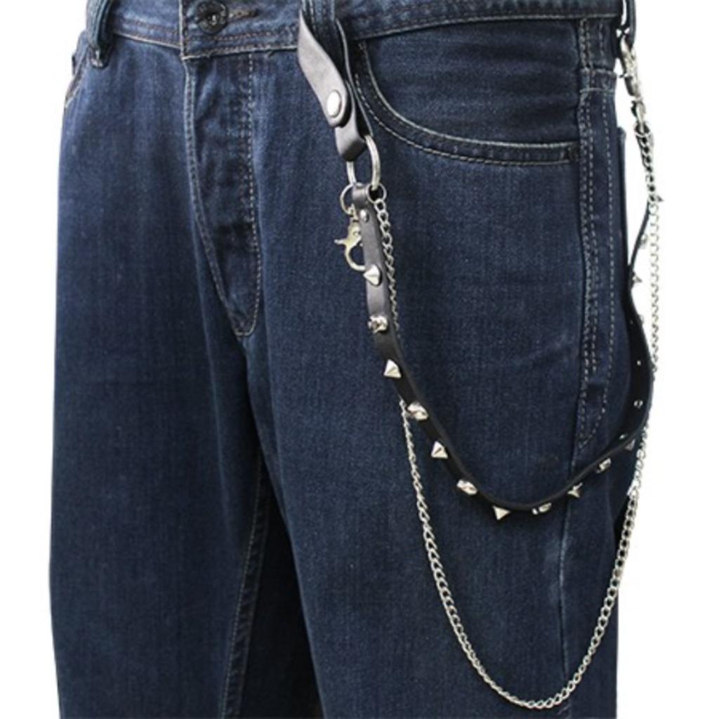 Skull design biker dubbele portefeuille ketting, Ophalen of Verzenden, Nieuw zonder kaartje, Dames, Overige typen