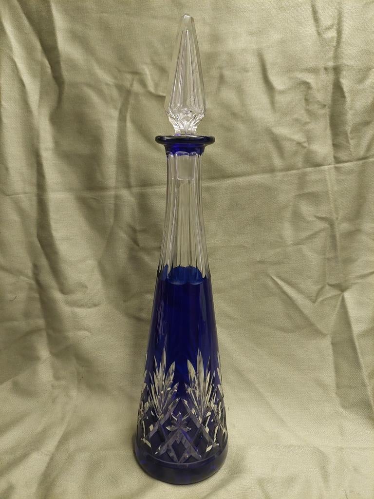 Cristal Saint-Louis  Val  St Lambert carafe+16 verres, Antiek en Kunst, Antiek | Glaswerk en Kristal, Ophalen of Verzenden