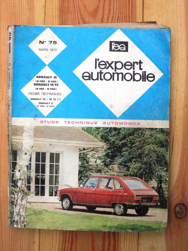 L'Expert automobile RENAULT 16, Enlèvement ou Envoi