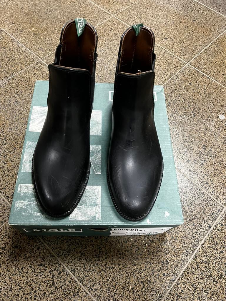 Bottes d'équitation Aigle Jodhpur noires taille 38, Animaux & Accessoires, Enlèvement, Comme neuf, Chaussures