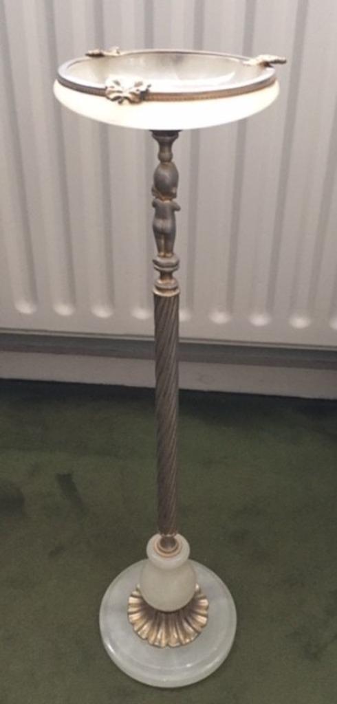 Cendrier sur pied, Vintage, Vert, Enlèvement, Utilisé