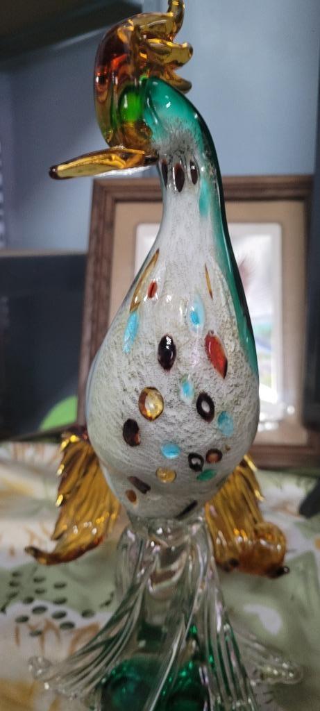 Sculture en verre oiseau murano, Antiquités & Art, Antiquités | Verre & Cristal, Enlèvement